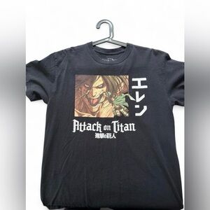 Ripple Junction Attack on Titan Black Graphic T-Shirt Size M Mens